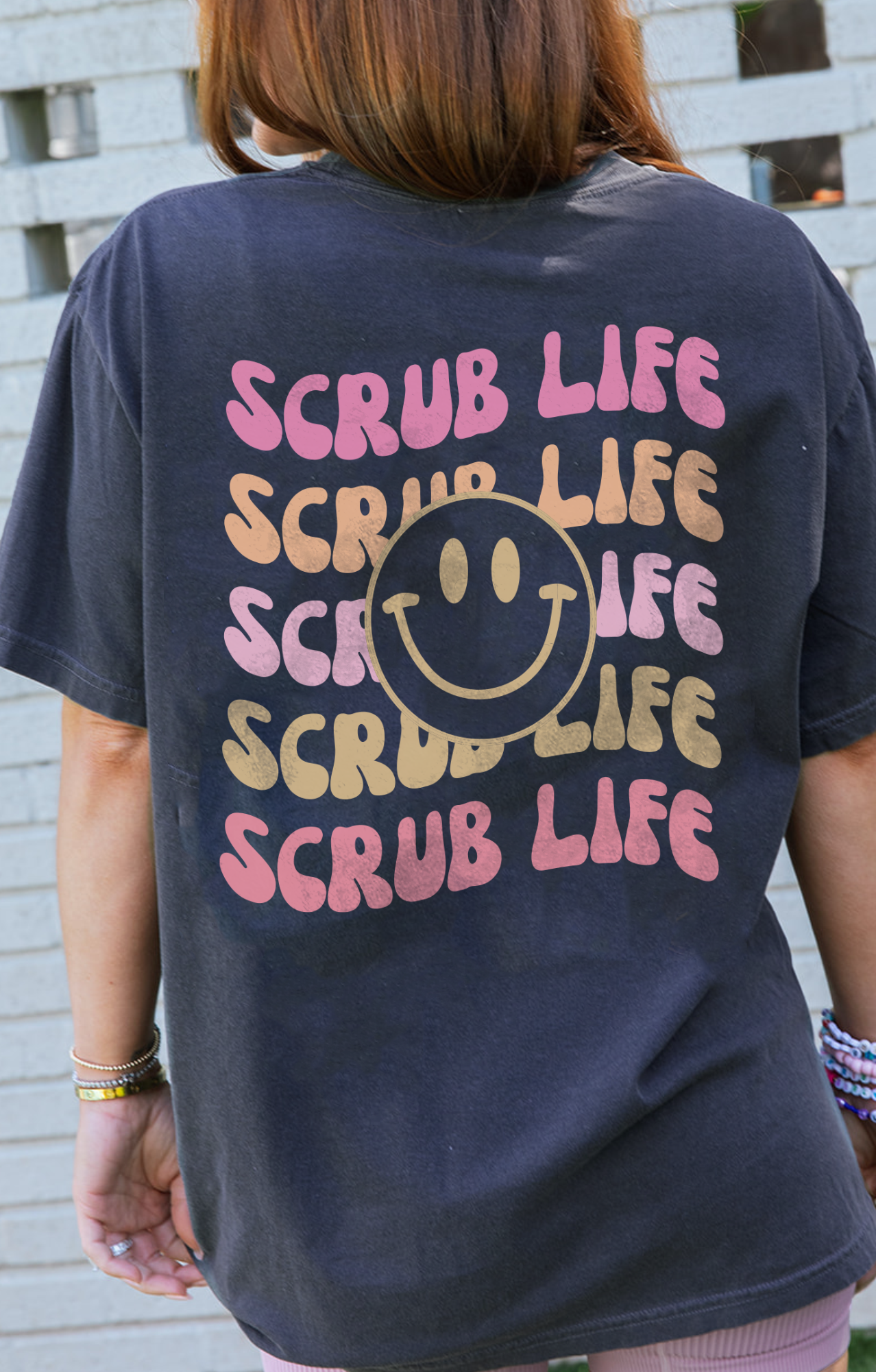 Scrub Life Smiley Tee
