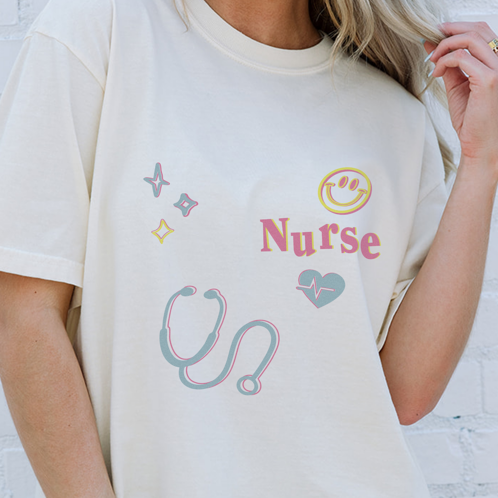 Nurse Icon Tee in Ivory
