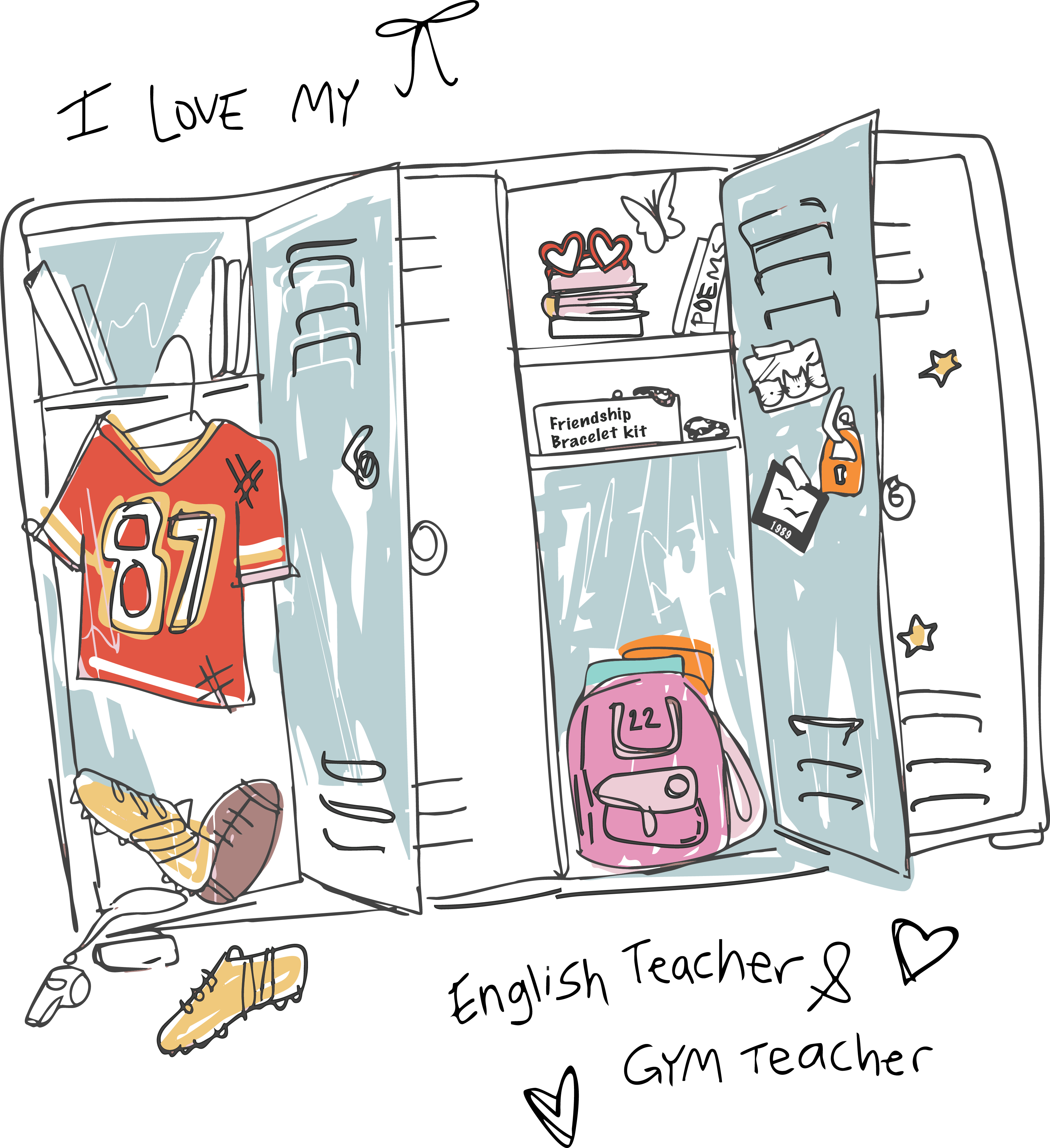 English Teacher + Gym Teacher Tee