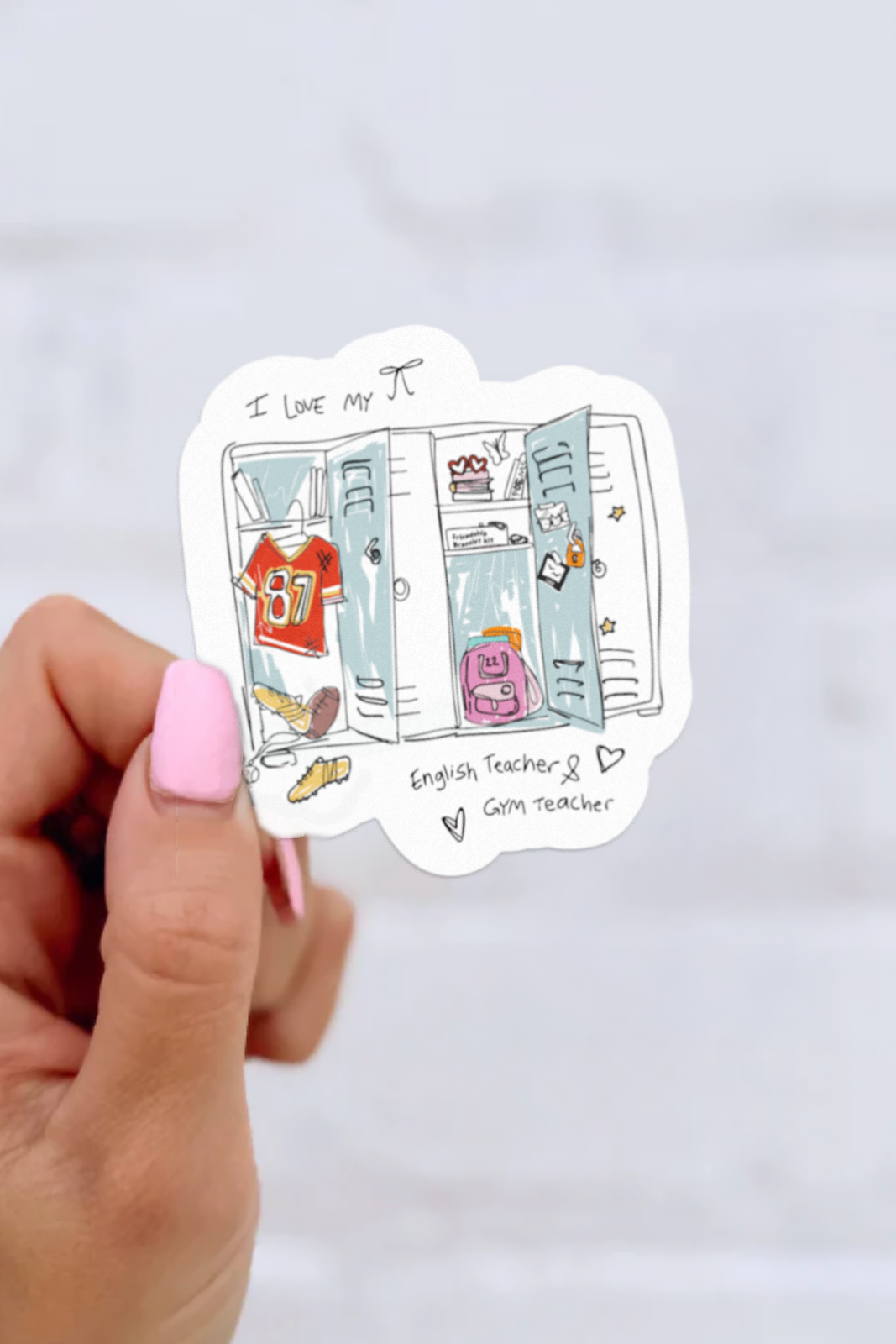 English Teacher + Gym Teacher Sticker