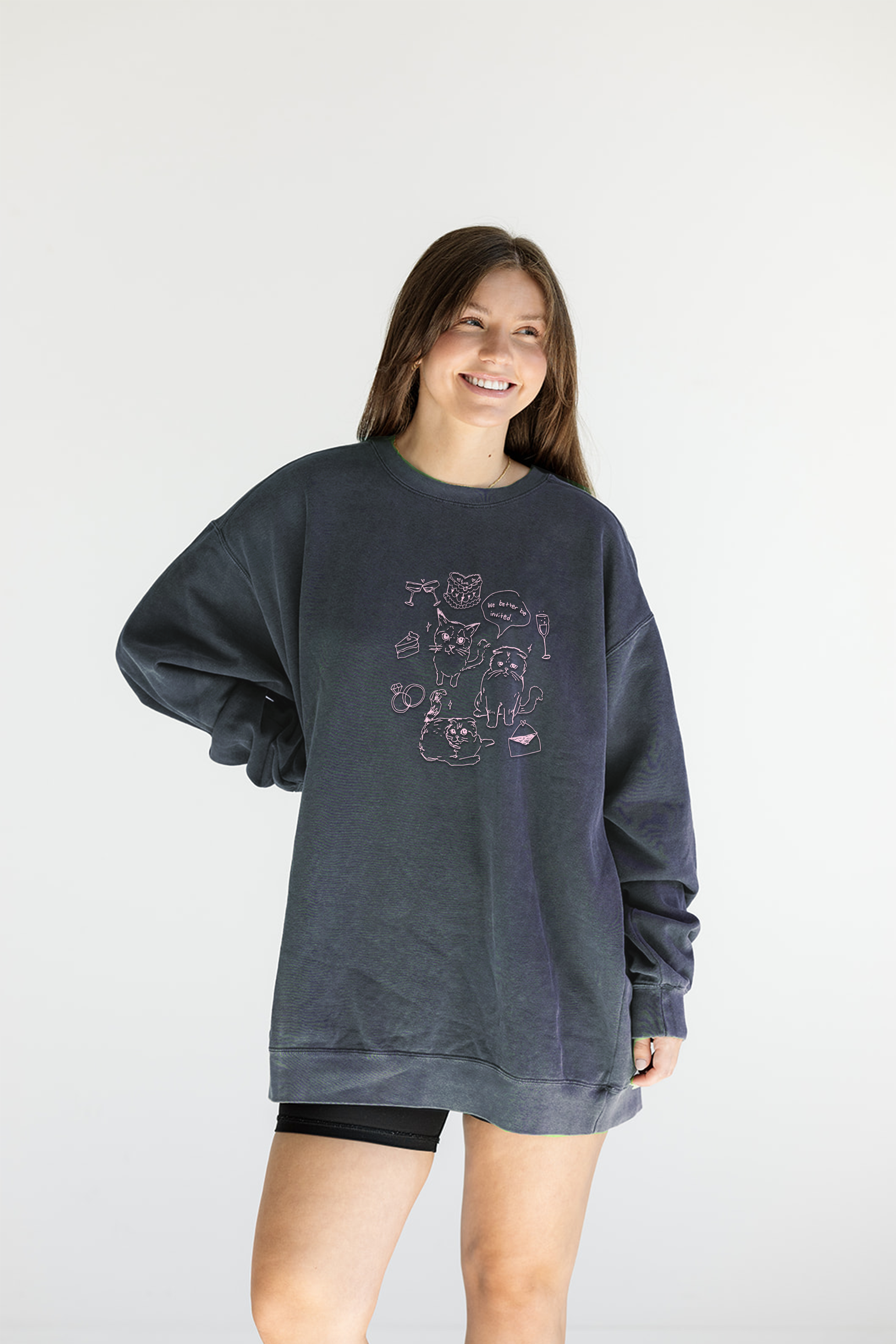 A Purrfect Wedding Invite Sweatshirt