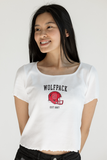 North Carolina State University: Wolfpack Helmet Baby Tee