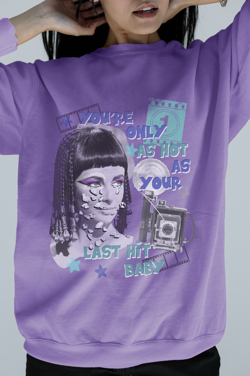 Elizabeth Taylor Last Hit Baby Sweatshirt in Violet