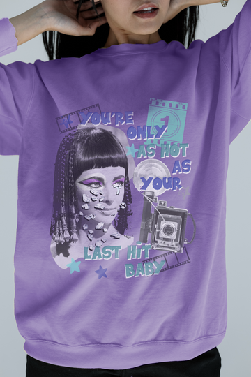 Elizabeth Taylor Last Hit Baby Sweatshirt in Violet