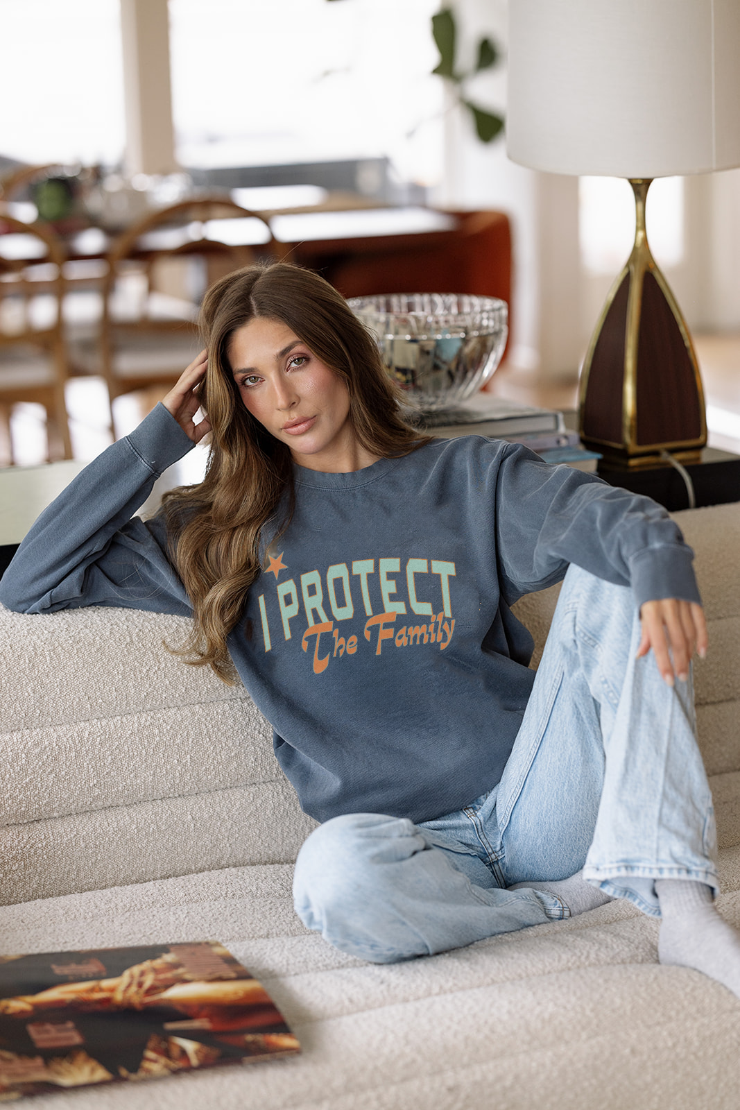 I Protect the Family Showgirl Sweatshirt