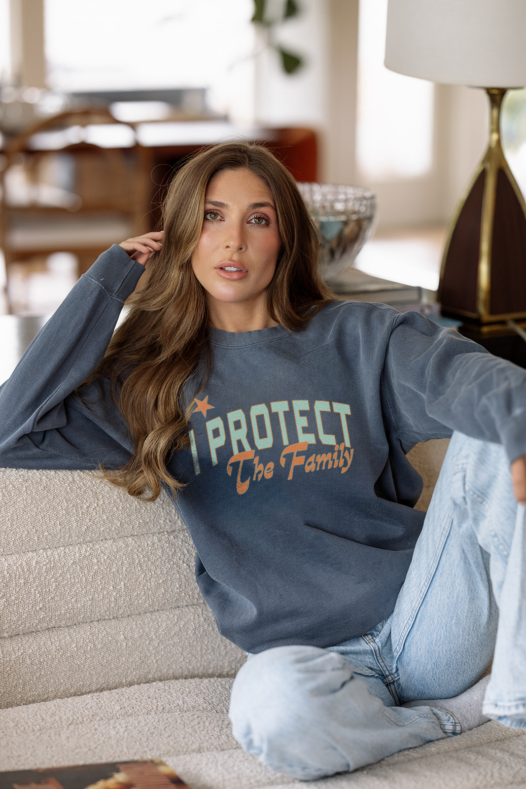 I Protect the Family Showgirl Sweatshirt