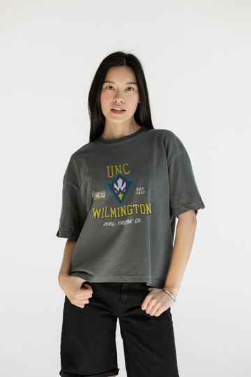 University of North Carolina at Wilmington x Girl Tribe Co Seahawks Crop Tee