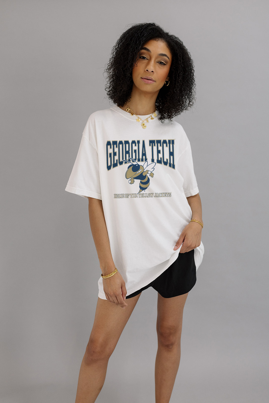 Georgia Tech: Home of The Yellow Jackets Tee- Girl Tribe Co. GT X Girl Tribe 