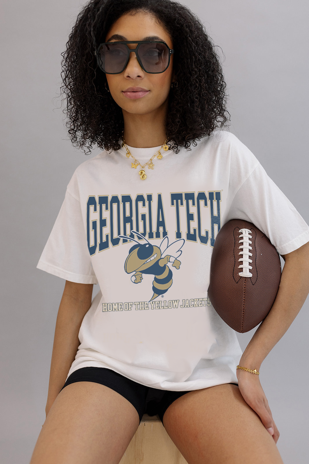 Georgia Tech: Home of The Yellow Jackets Tee- Girl Tribe Co. GT X Girl Tribe 