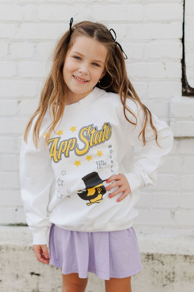 Youth Go App State Sweatshirt - App State x Girl Tribe Co.