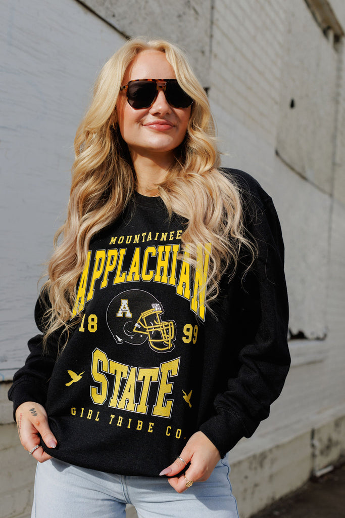 App State Tech Helmet Sweatshirt - App State x Girl Tribe Co.