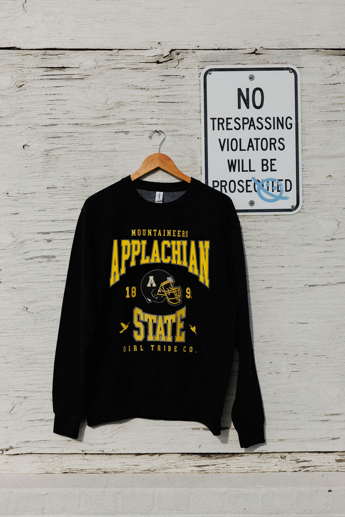 App State Tech Helmet Sweatshirt - App State x Girl Tribe Co.