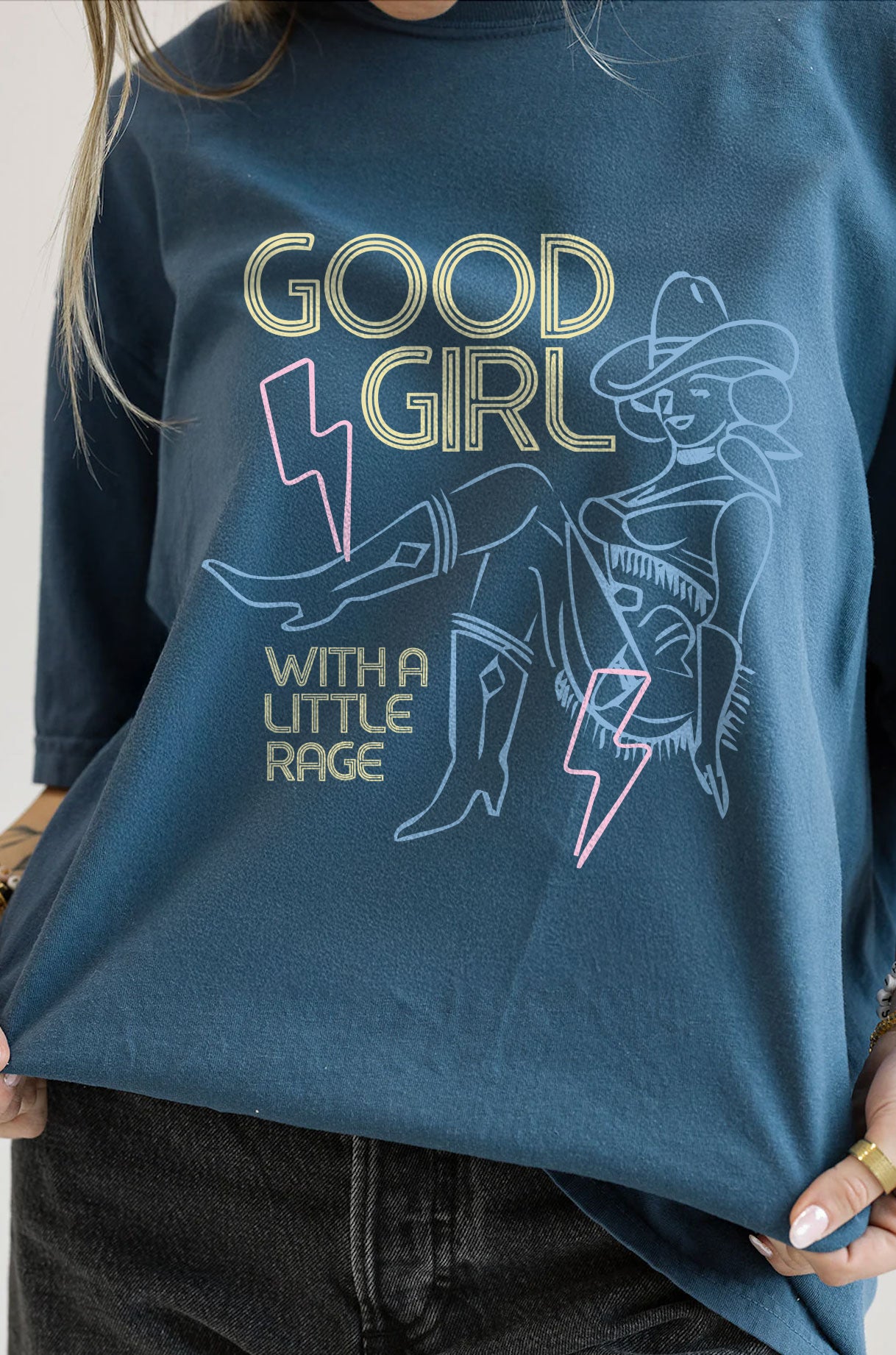 Good Girl With a Little Rage Tee- Girl Tribe Co. Pop Culture 