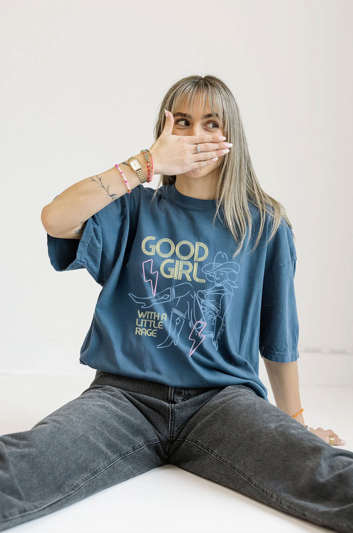 Good Girl With a Little Rage Tee- Girl Tribe Co. Pop Culture 