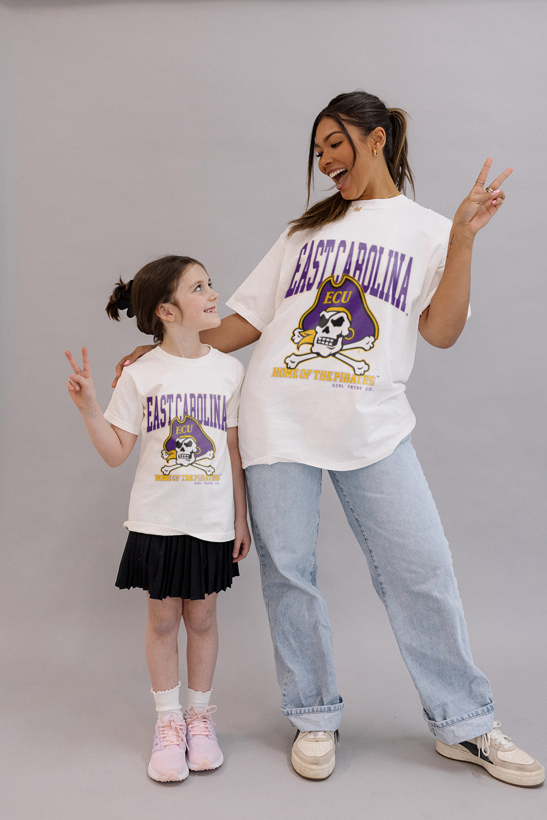 Youth Home Of The Pirates Tee- Girl Tribe Co. ECU X Girl Tribe 