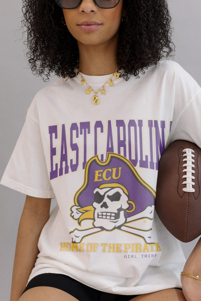 Home Of The Pirates Tee- Girl Tribe Co. ECU X Girl Tribe 