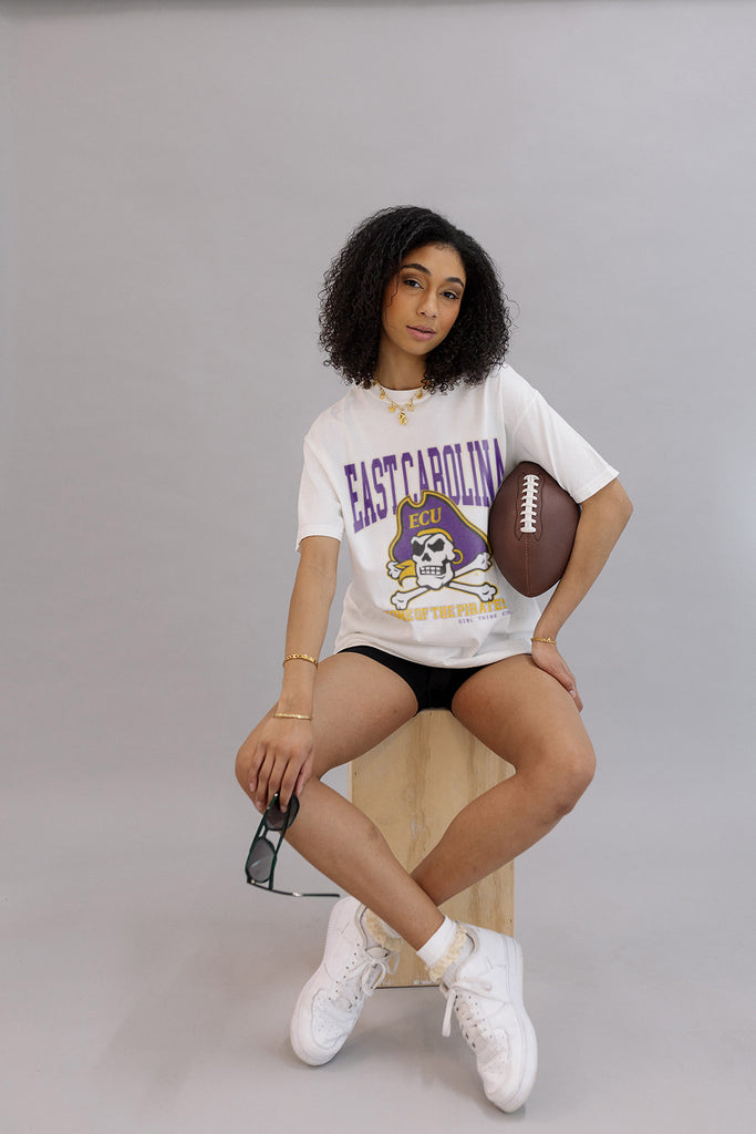 Home Of The Pirates Tee- Girl Tribe Co. ECU X Girl Tribe 