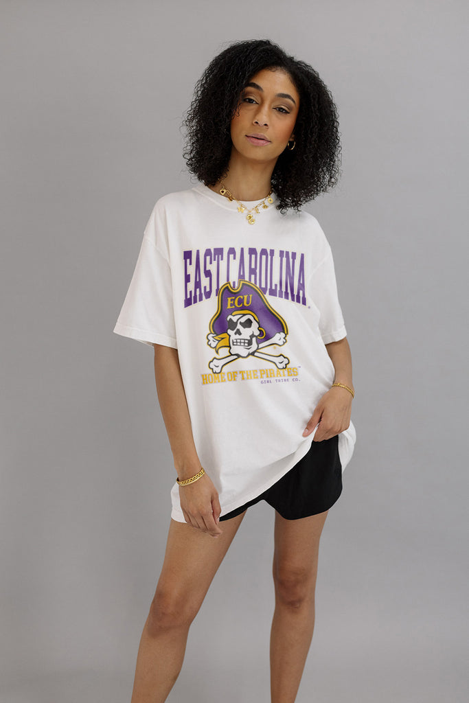 Home Of The Pirates Tee- Girl Tribe Co. ECU X Girl Tribe 