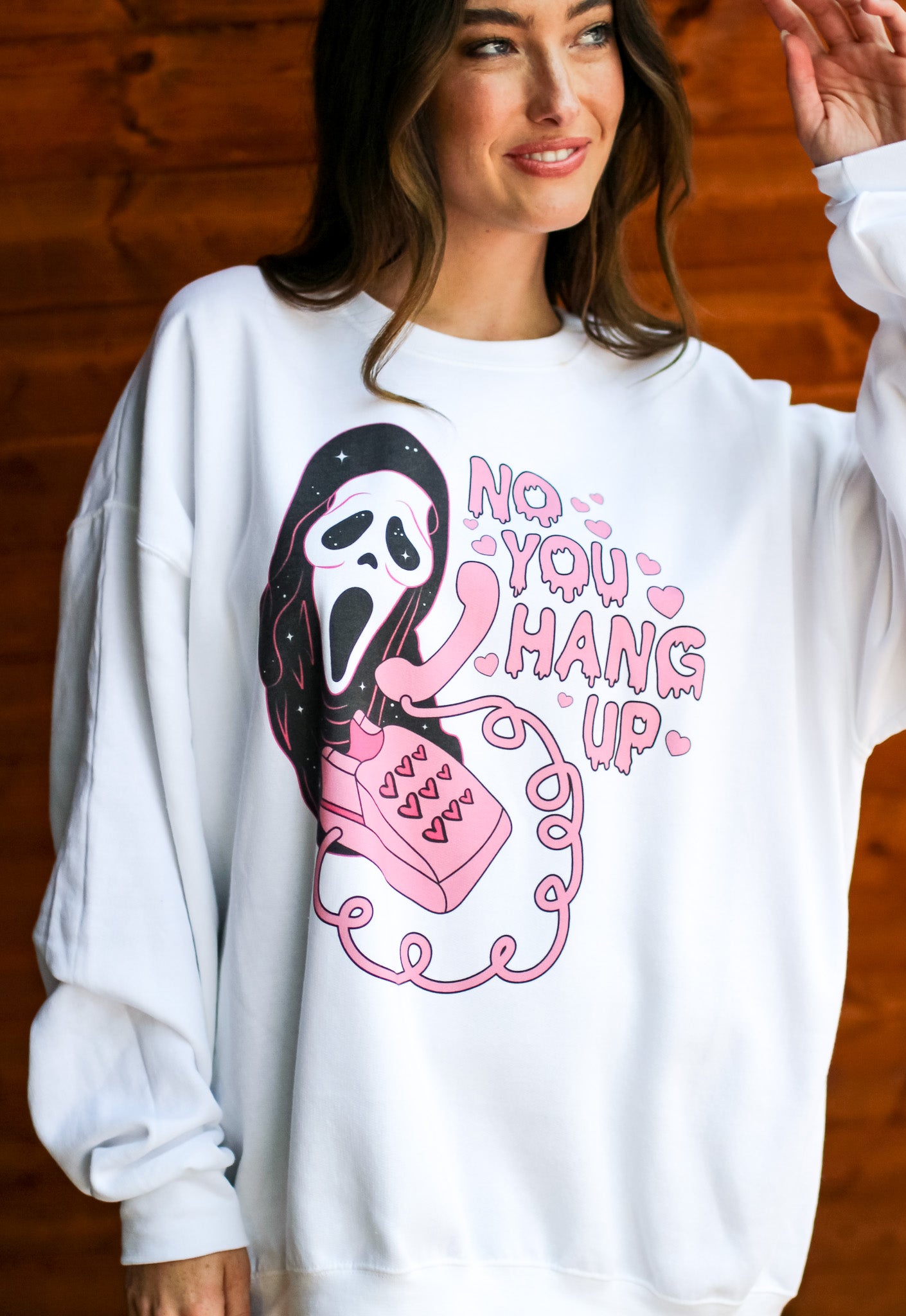 No You Hang Up Scream Sweatshirt
