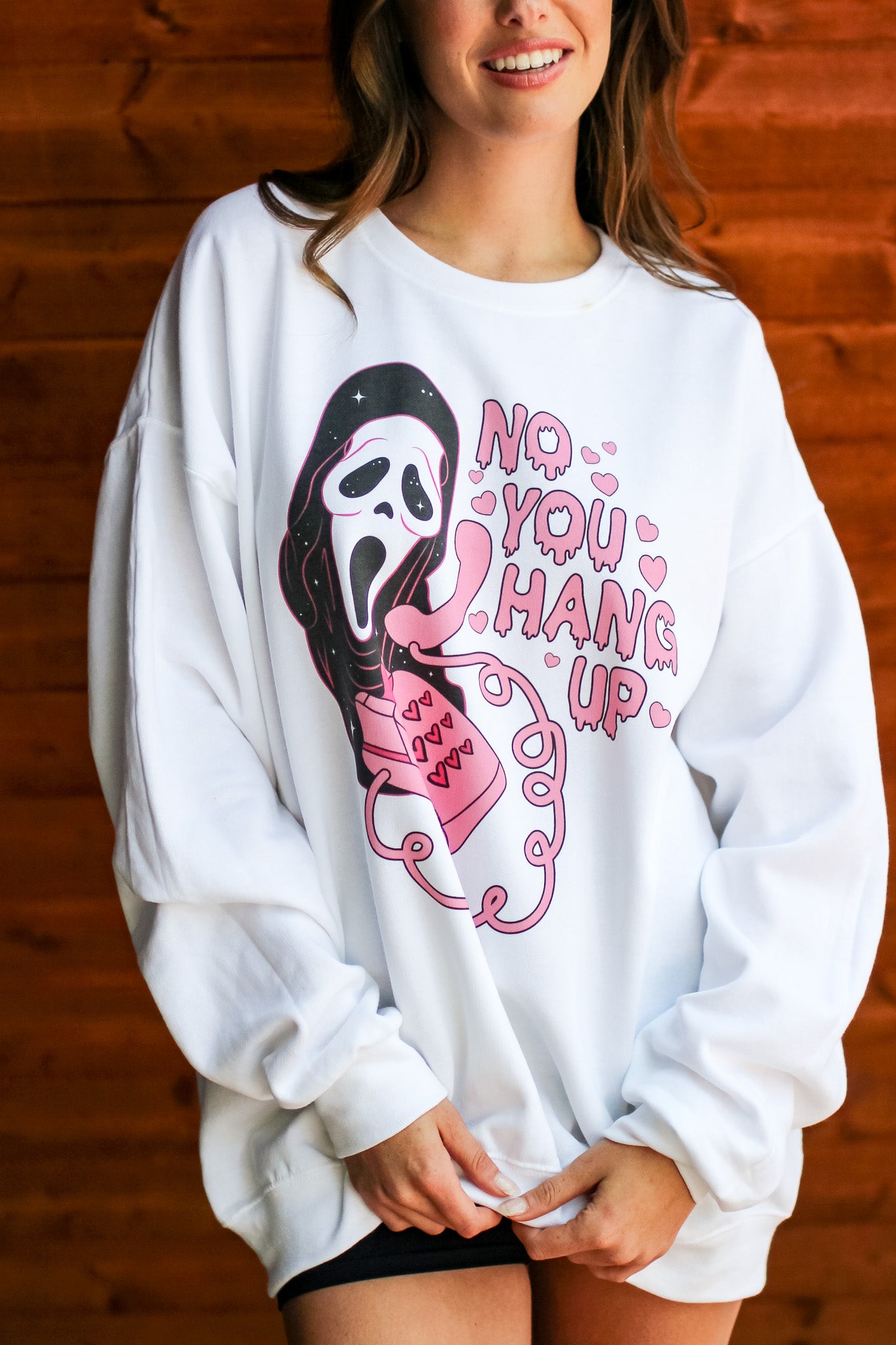 No You Hang Up Scream Sweatshirt