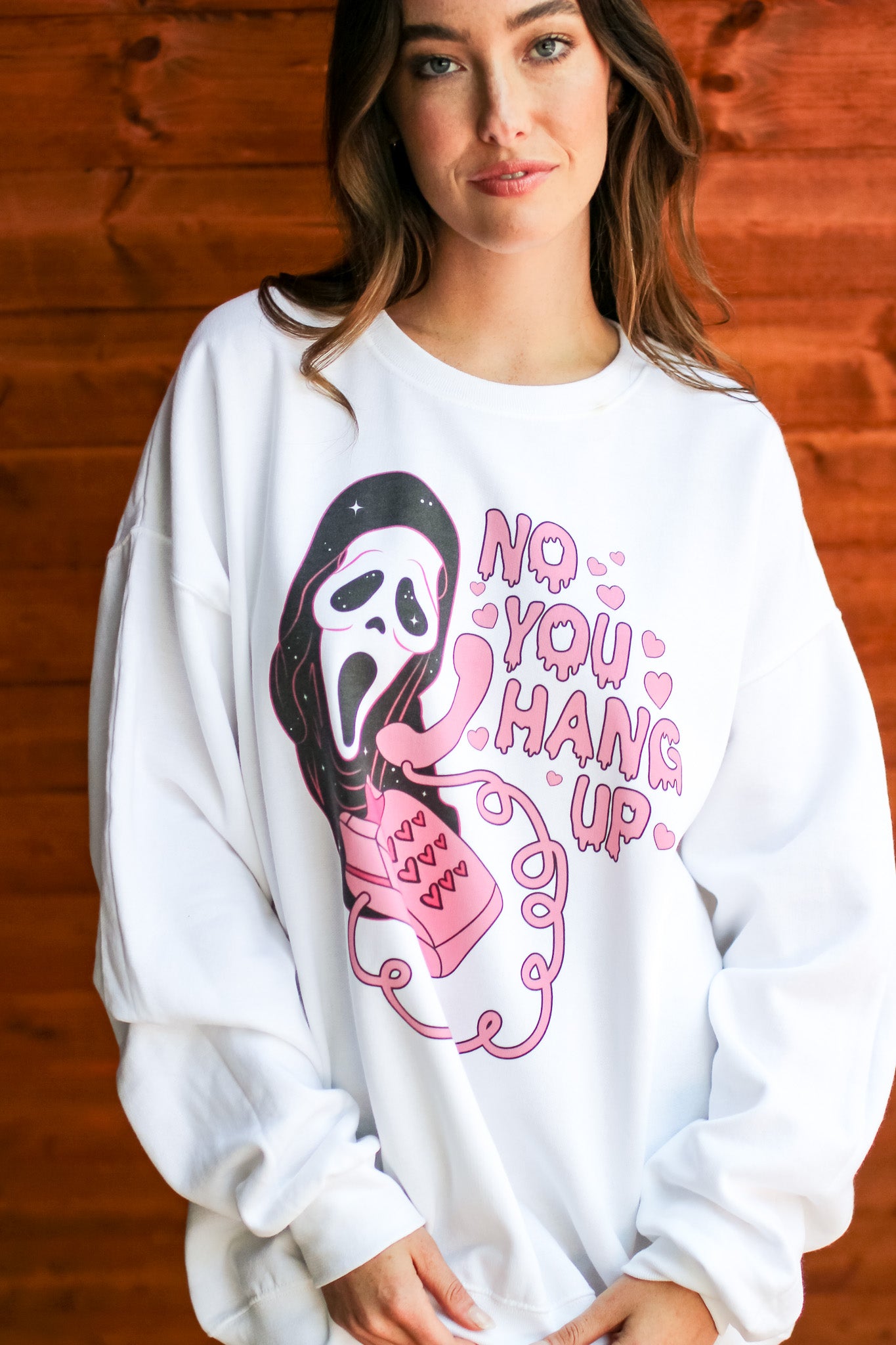 No You Hang Up Scream Sweatshirt