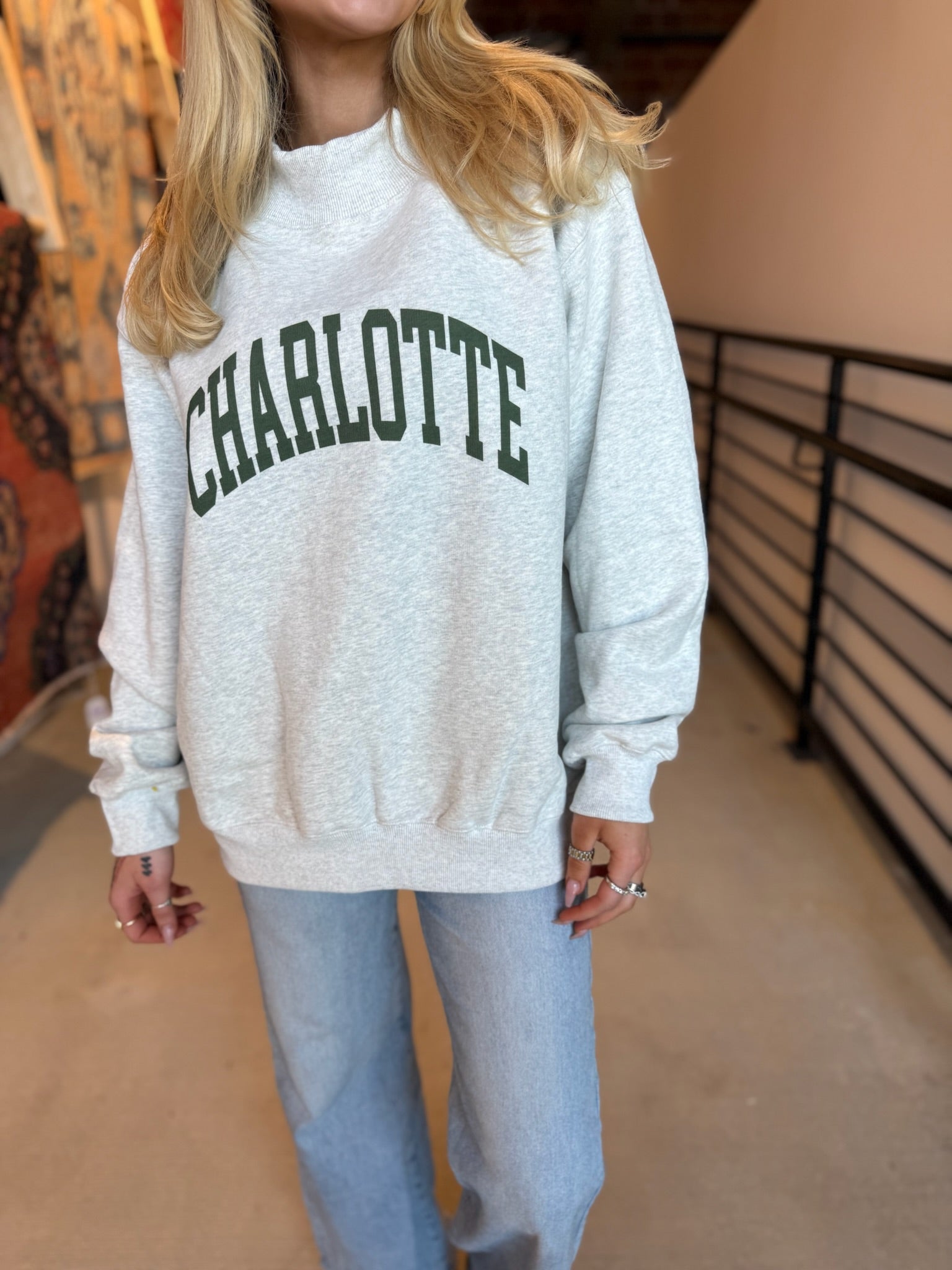 Charlotte Mock Neck Sweatshirt
