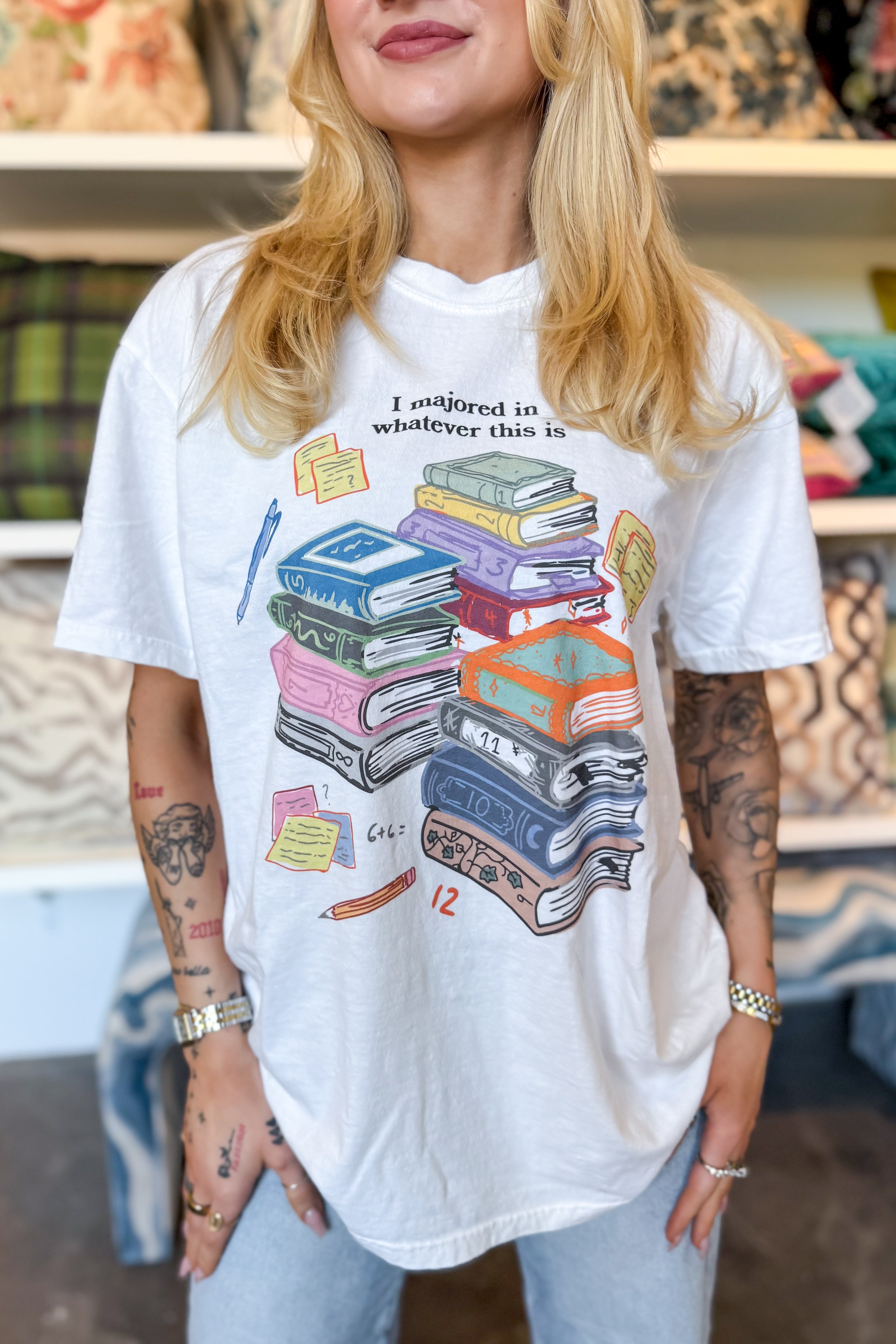 Eras Library Tee in White
