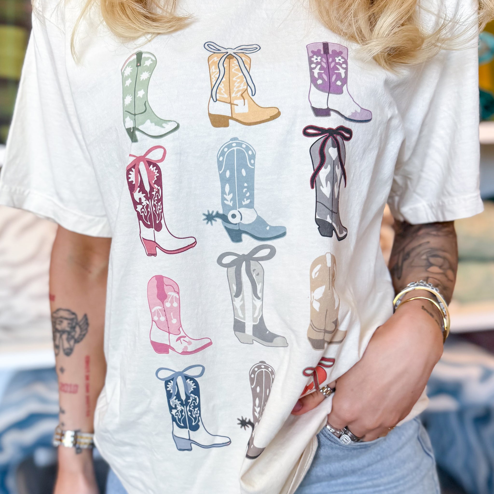 Cowgirl Boots Eras Tee