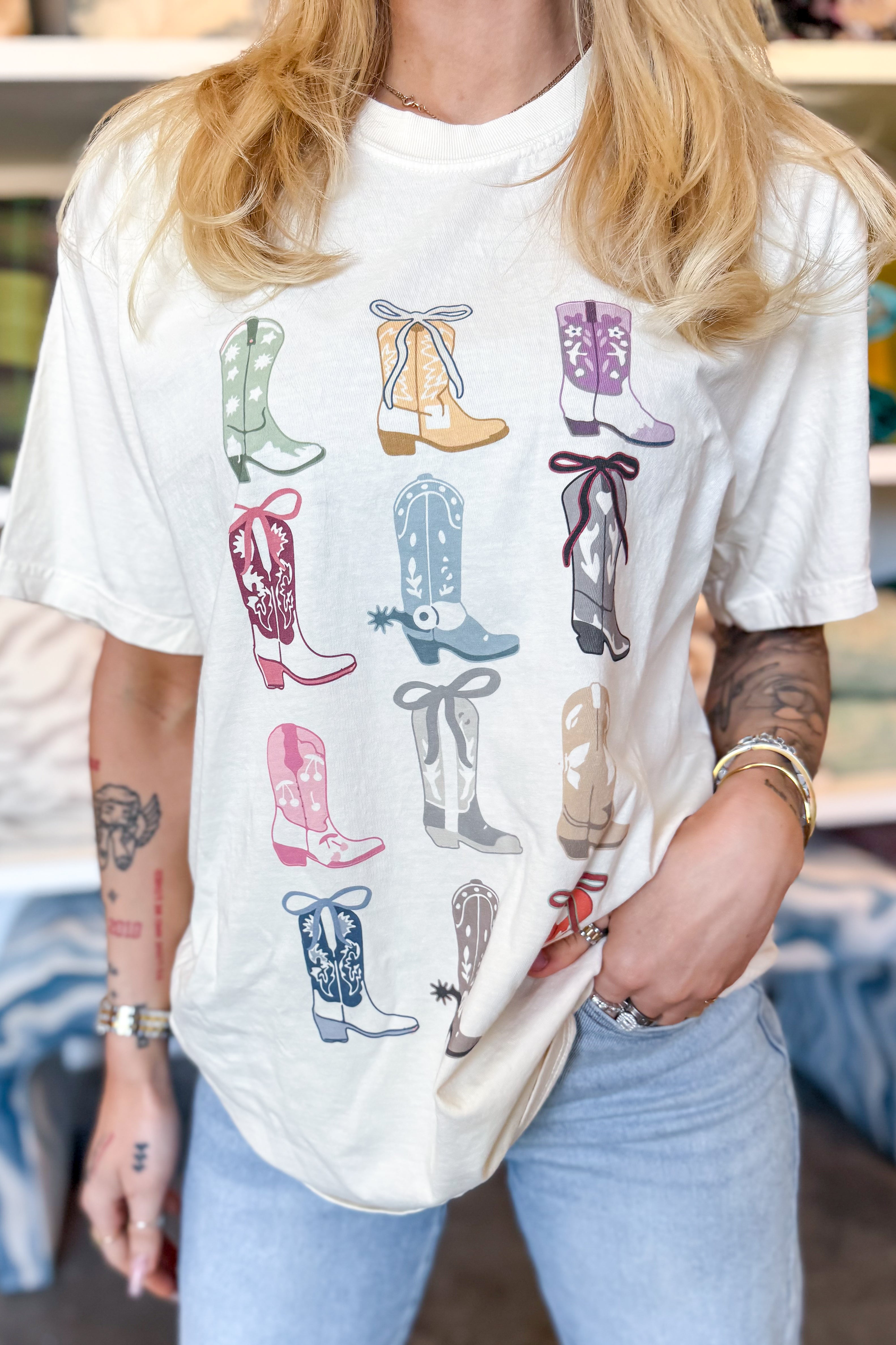 Cowgirl Boots Eras Tee