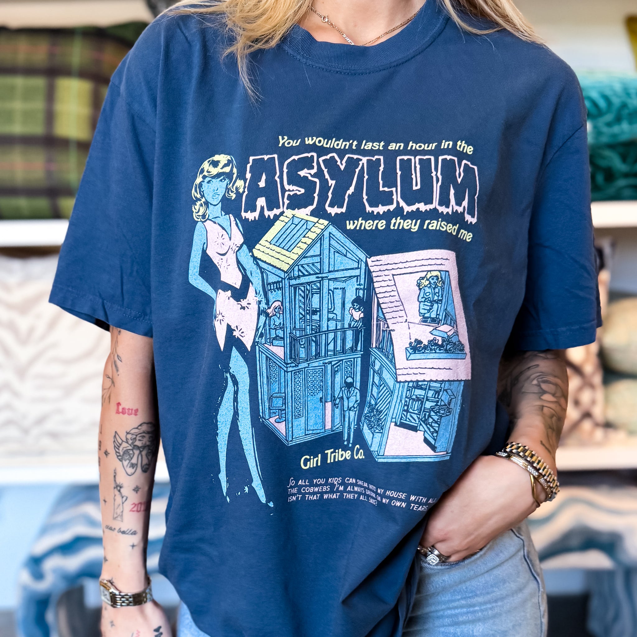 Asylum Dreamhouse Tee in Midnight