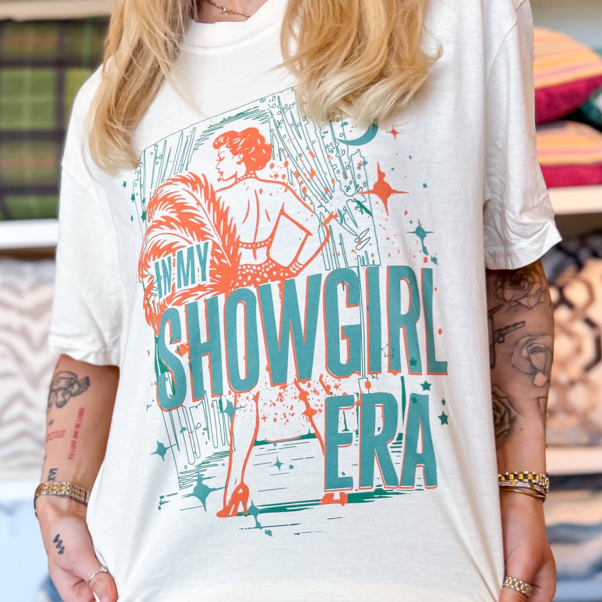 Showgirl Era Tee in Ivory