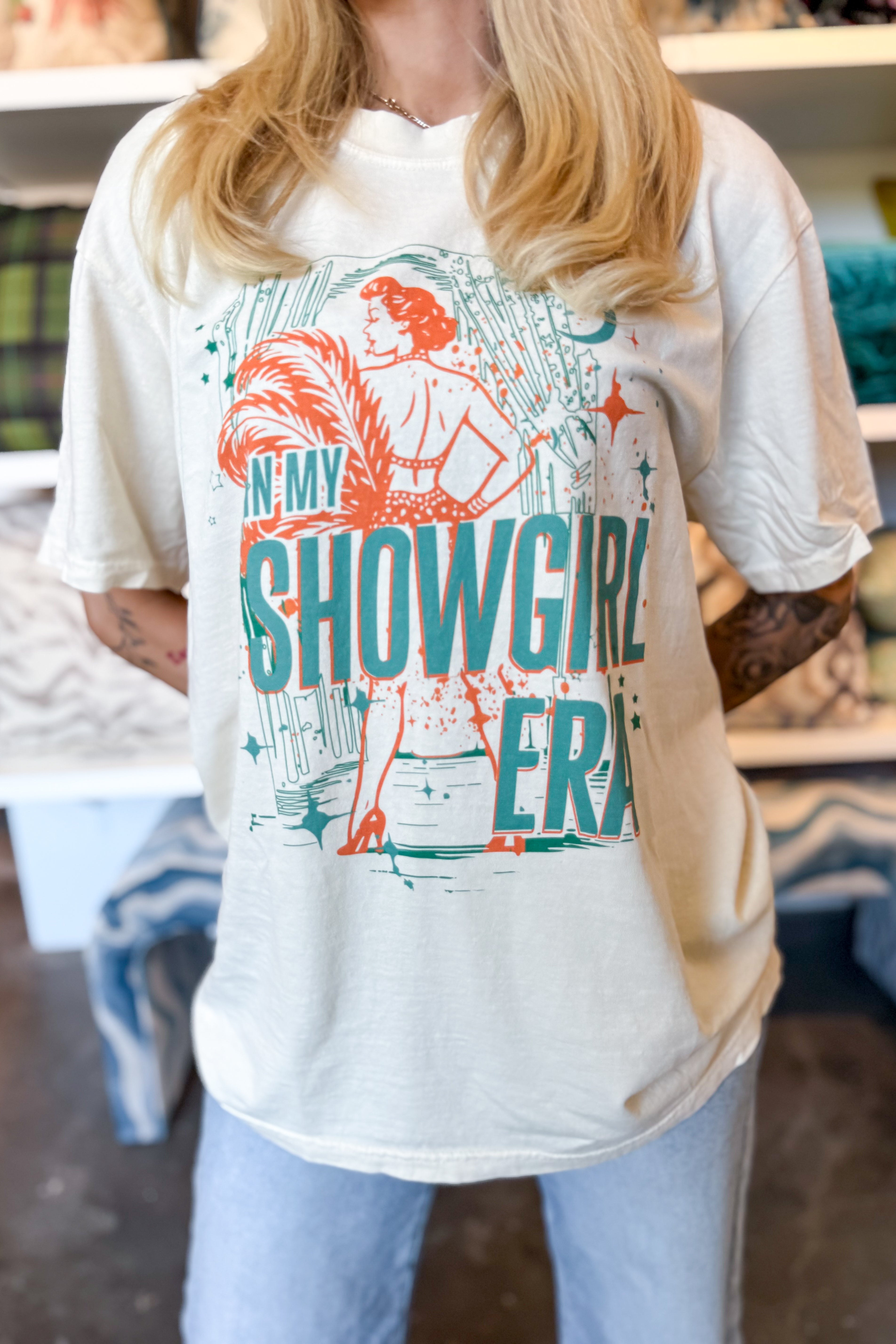 Showgirl Era Tee in Ivory