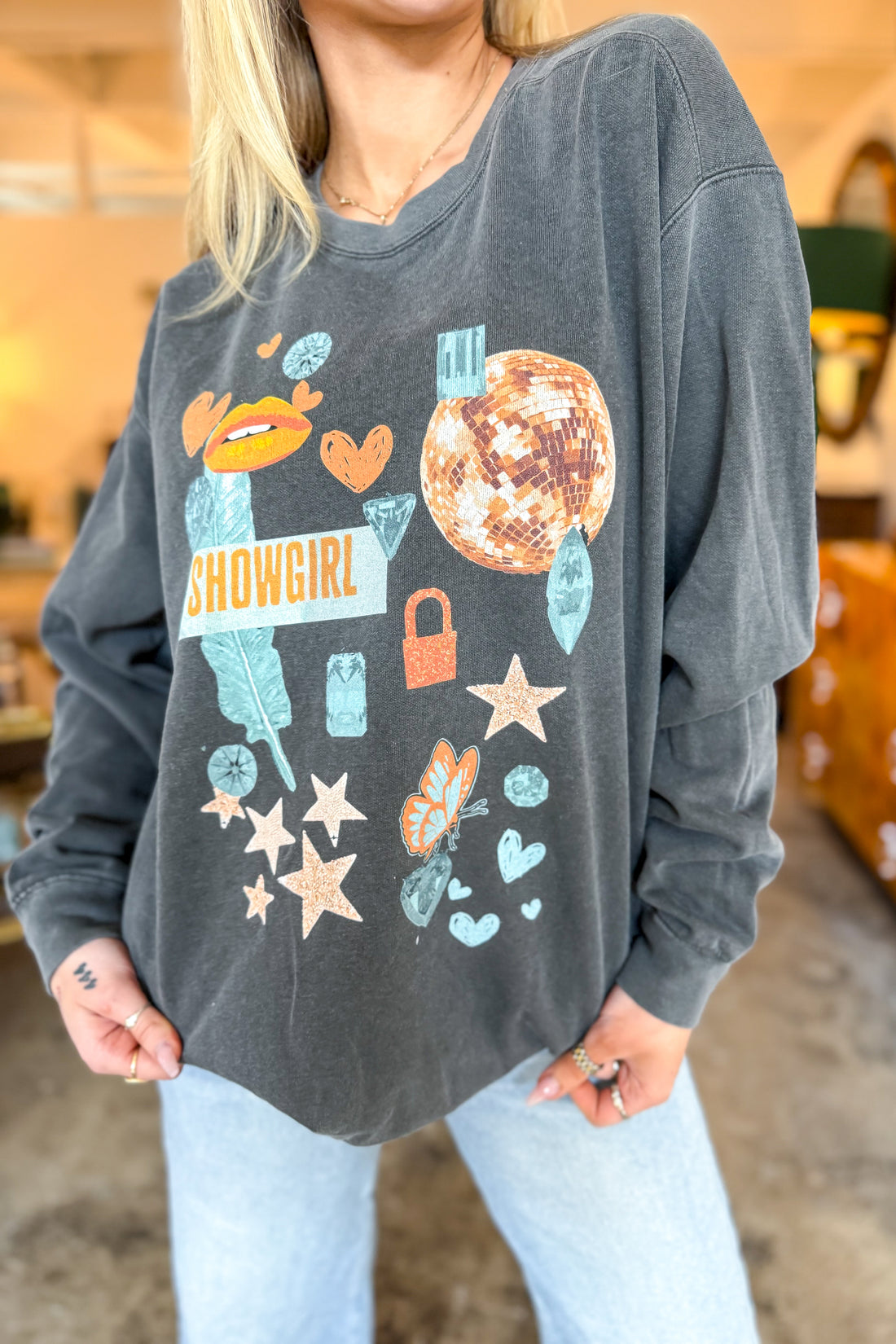 Showgirl Collage Sweatshirt