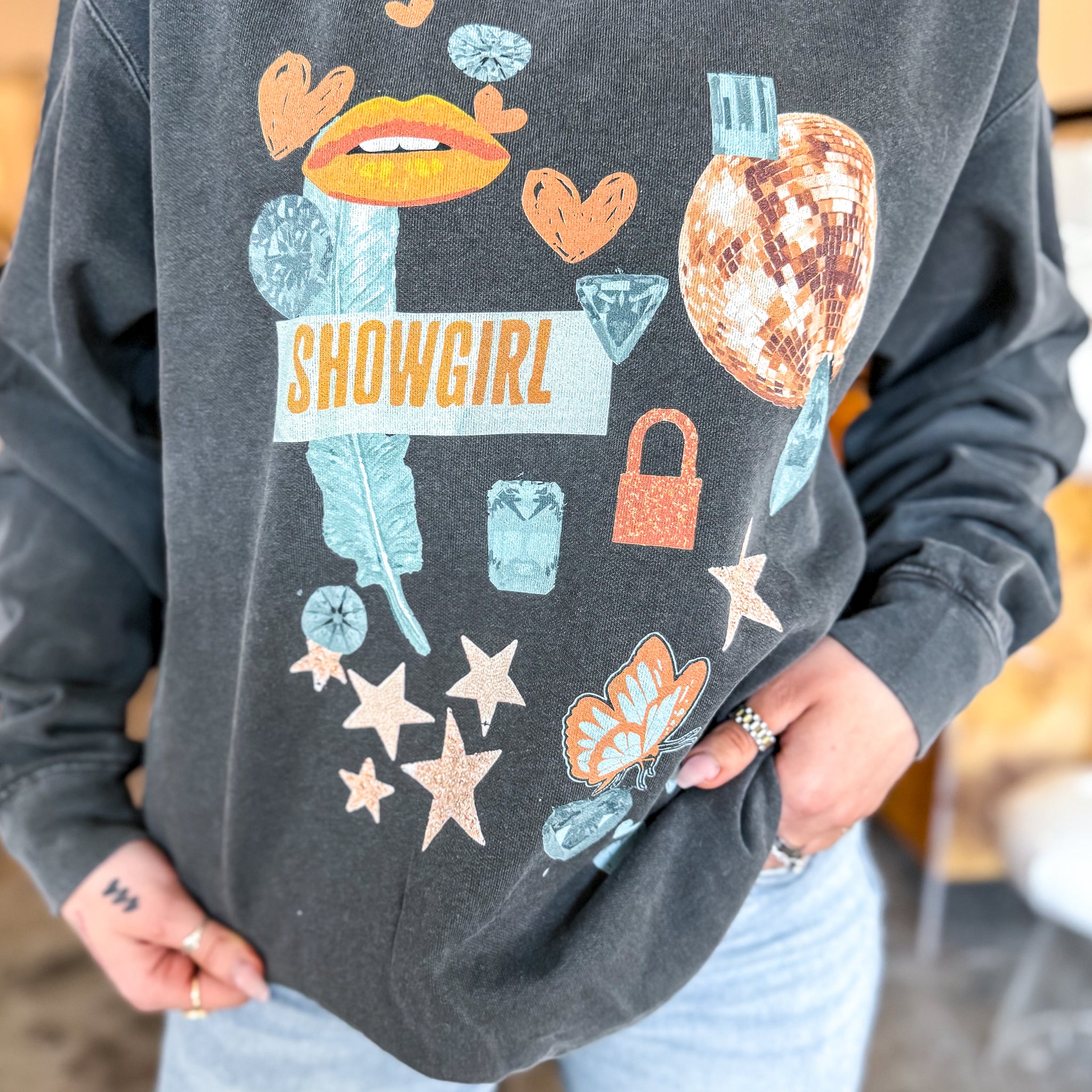 Showgirl Collage Sweatshirt