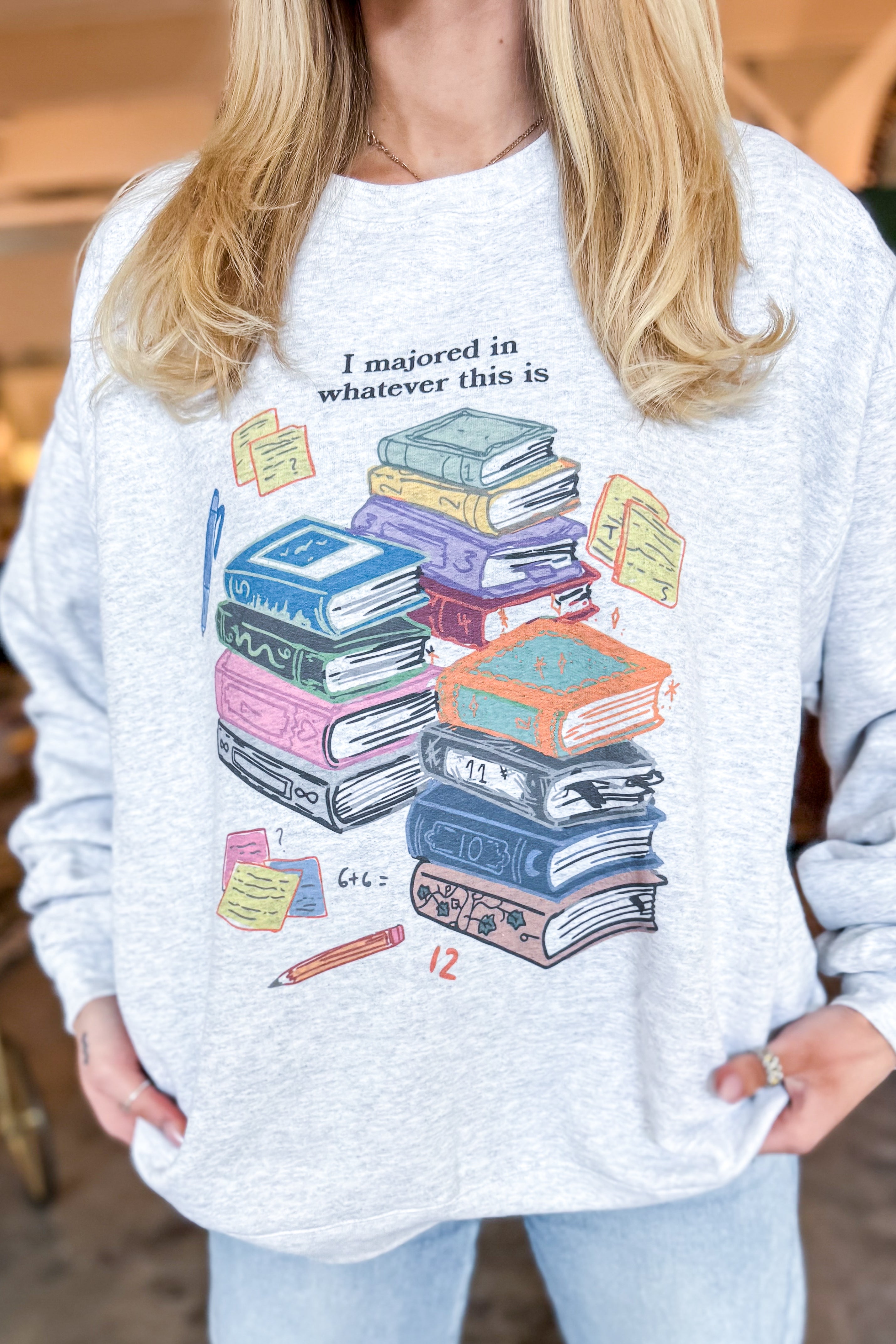 Eras Library Sweatshirt in Ash