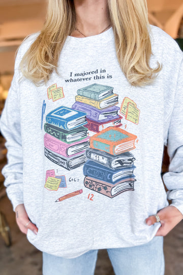 Eras Library Sweatshirt in Ash