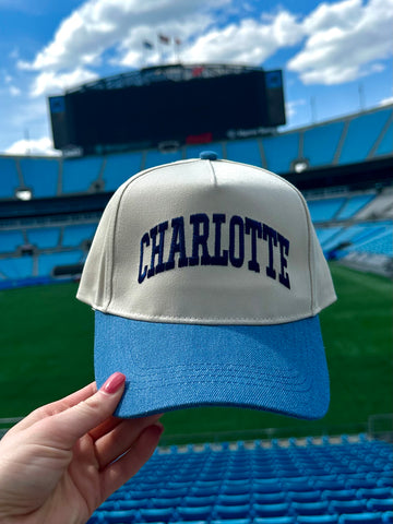Charlotte Hat With Denim Brim