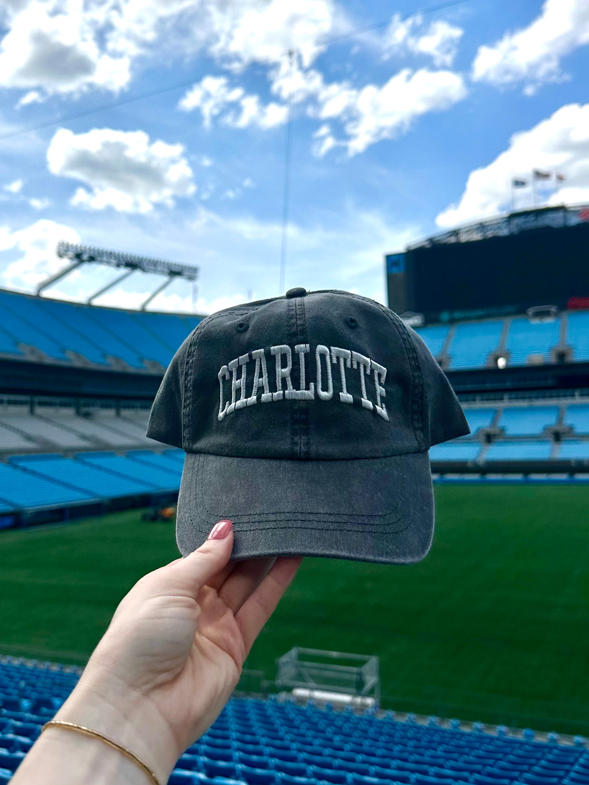 Charlotte Faded Black Hat