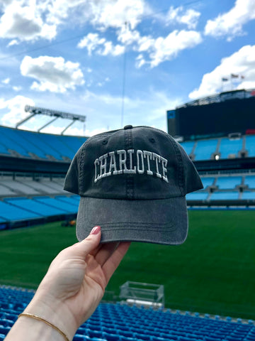 Charlotte Faded Black Hat