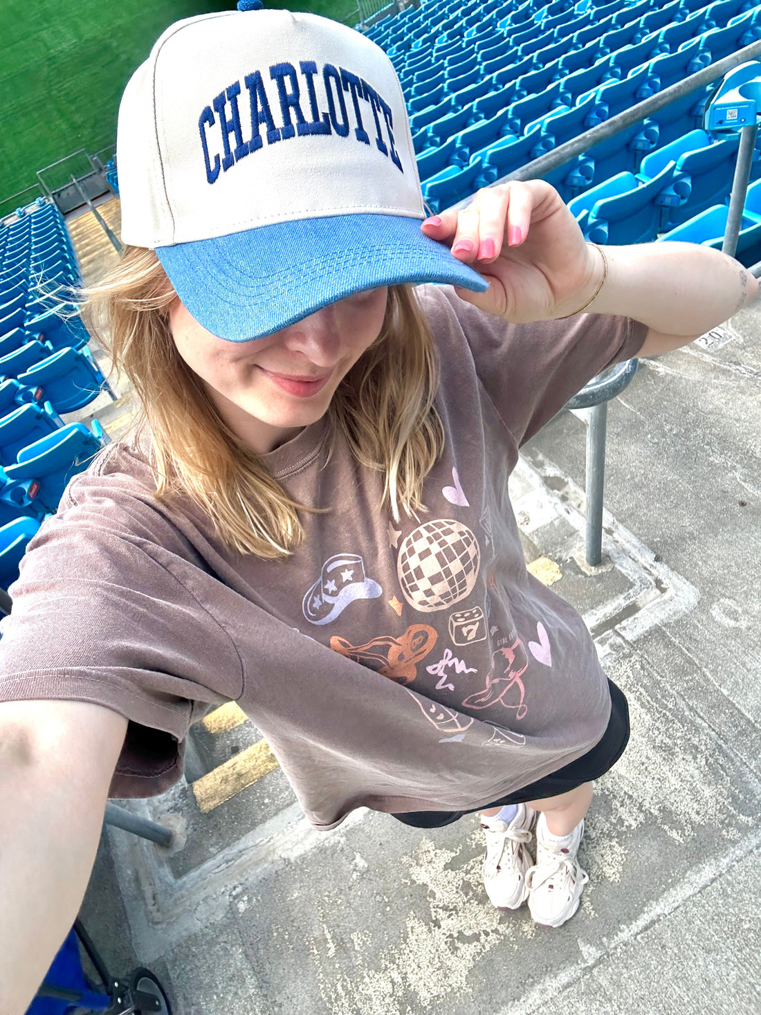 Charlotte Hat With Denim Brim