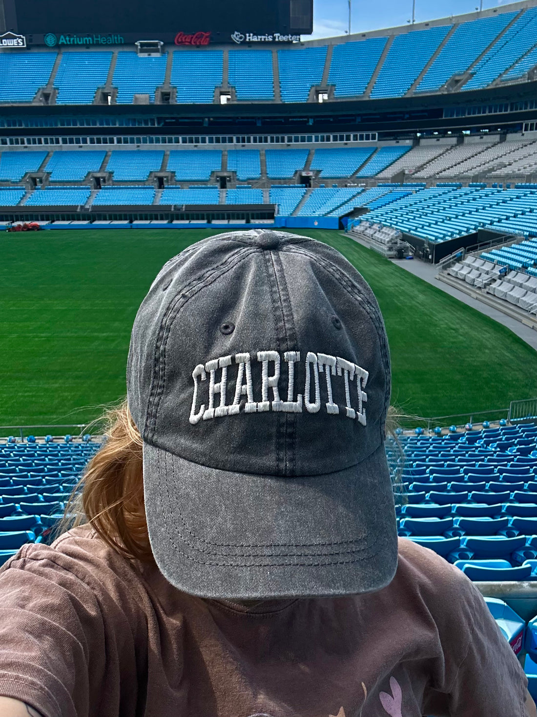 Charlotte Faded Black Hat