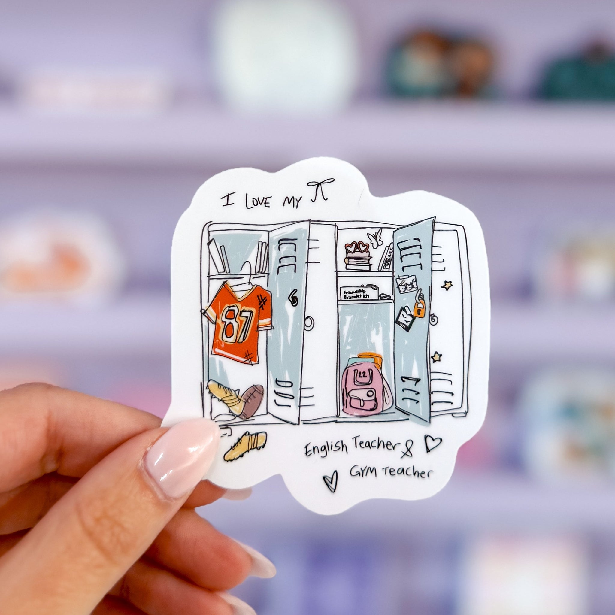 English Teacher + Gym Teacher Sticker