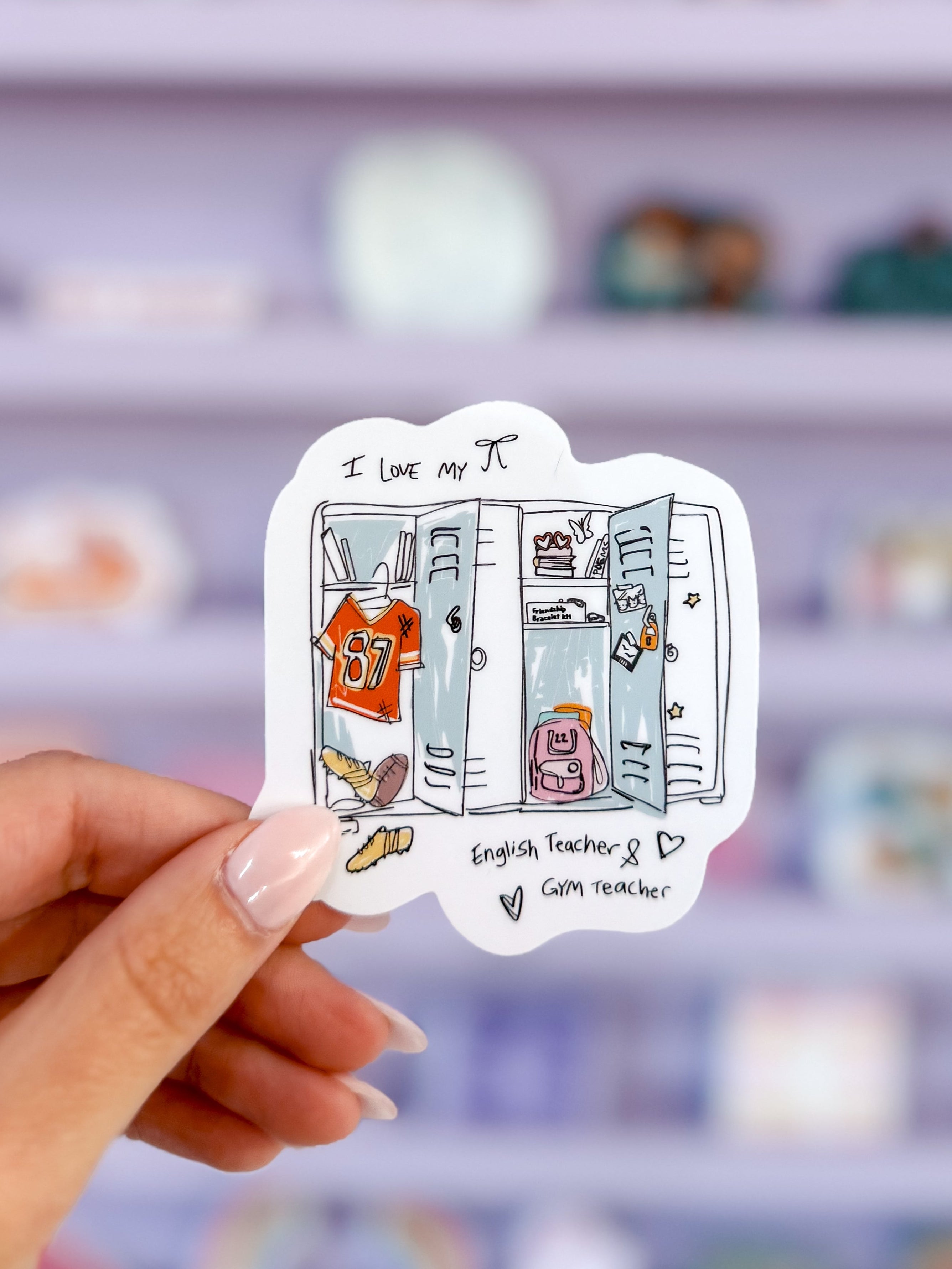 English Teacher + Gym Teacher Sticker