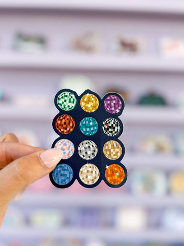 Concert Disco Sticker in Navy