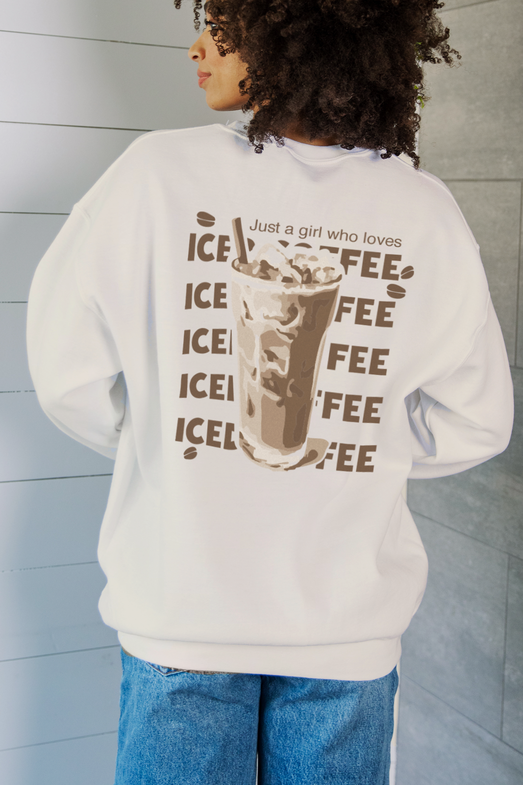 Iced Coffee Sweatshirt- Girl Tribe Co. Booktok and Coffee Club 