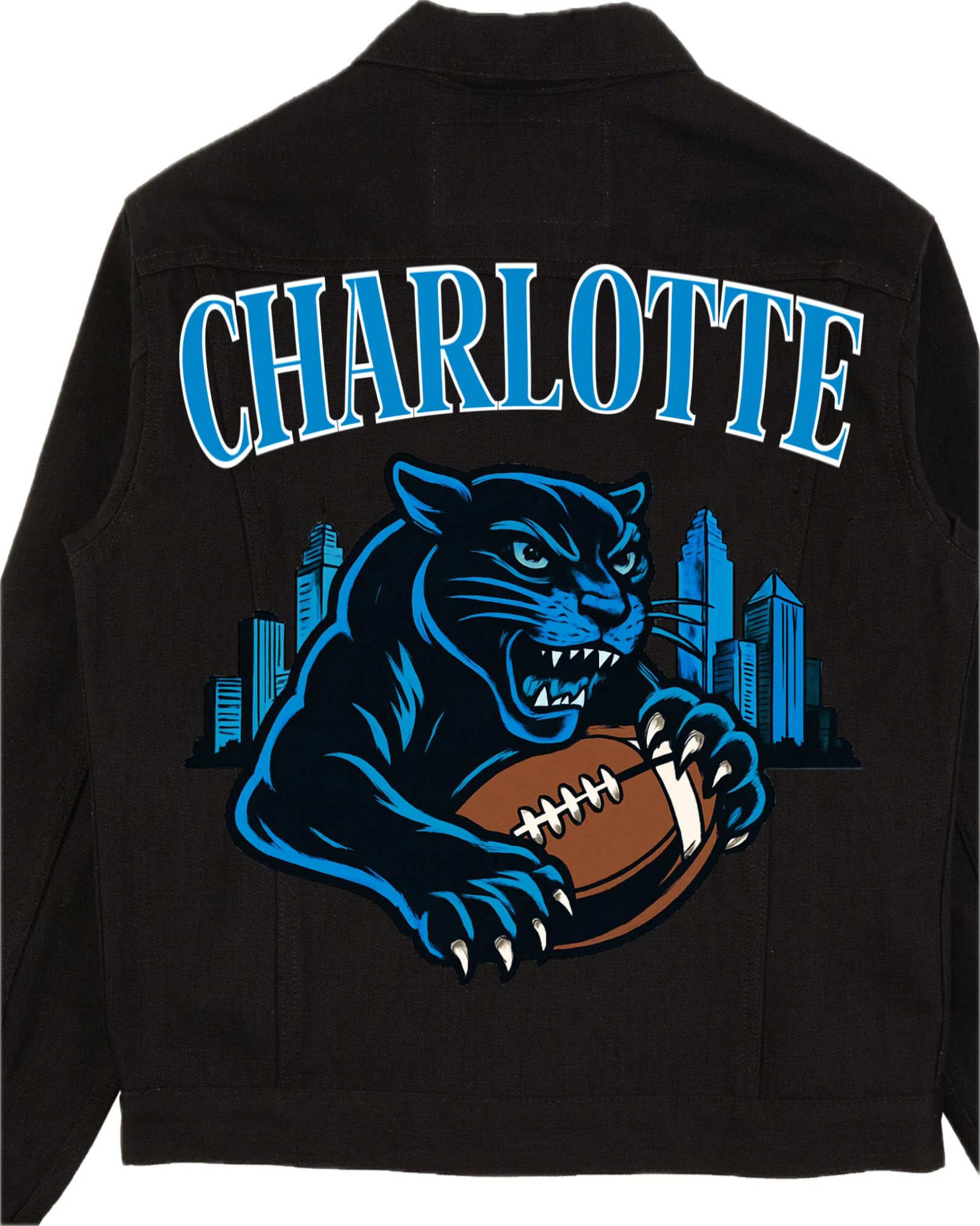 LV Designs x Girl Tribe Co. City of Claws Jacket - Hand Painted