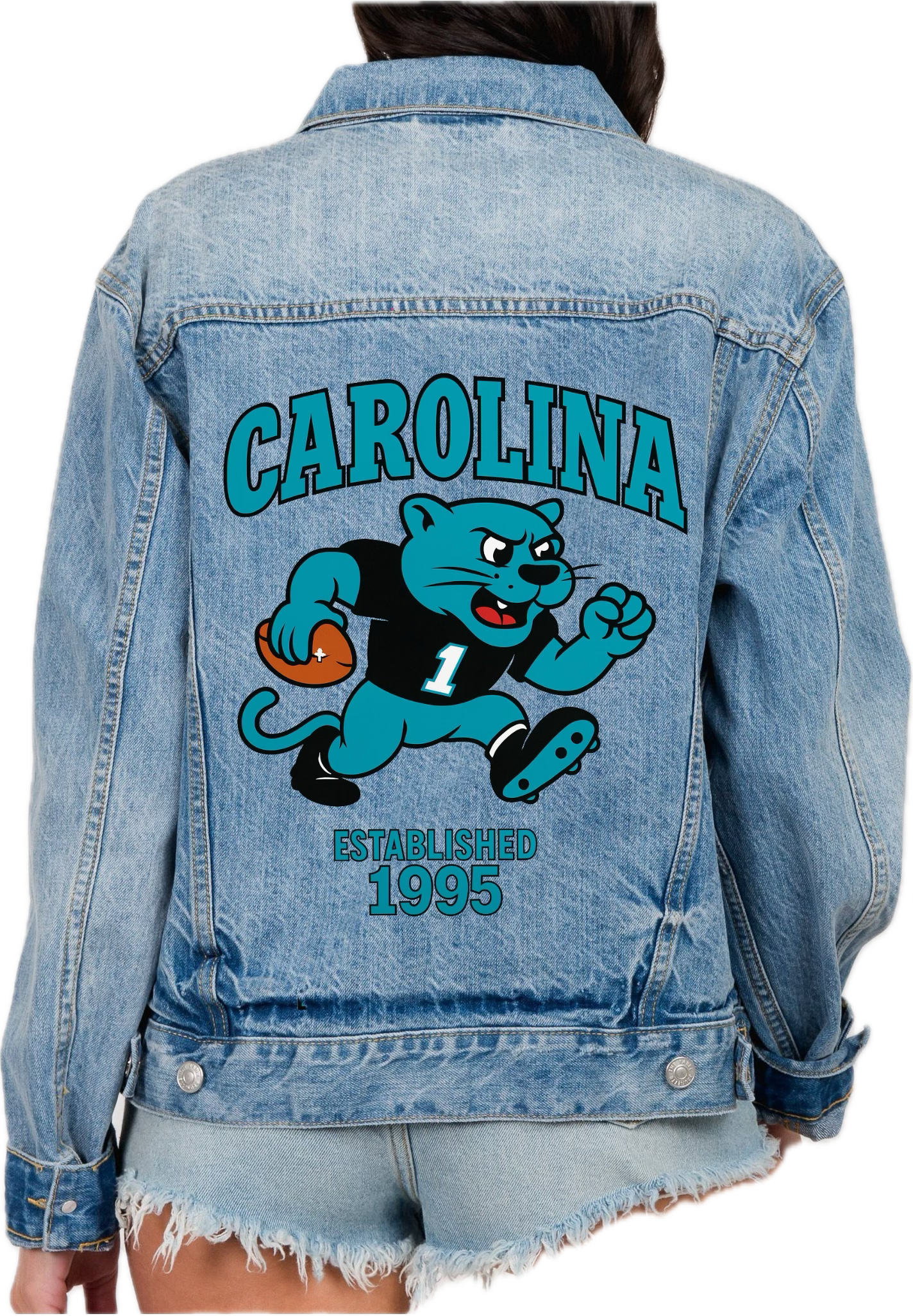 LV Designs x Girl Tribe Co. Vintage Game Day Jacket - Hand Painted