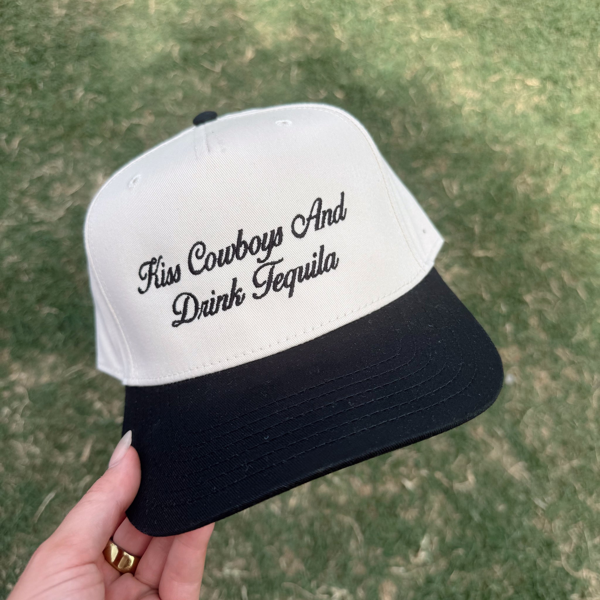 Kiss Cowboys and Drink Tequila in Black and Ivory- Girl Tribe Co. Long live Cowgirls