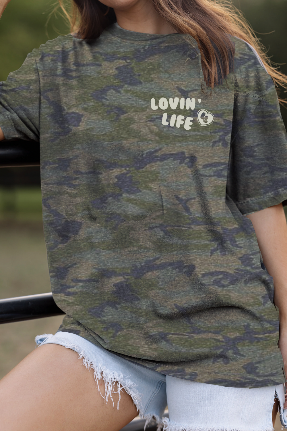 Camo Drinks And Live Music Tee
