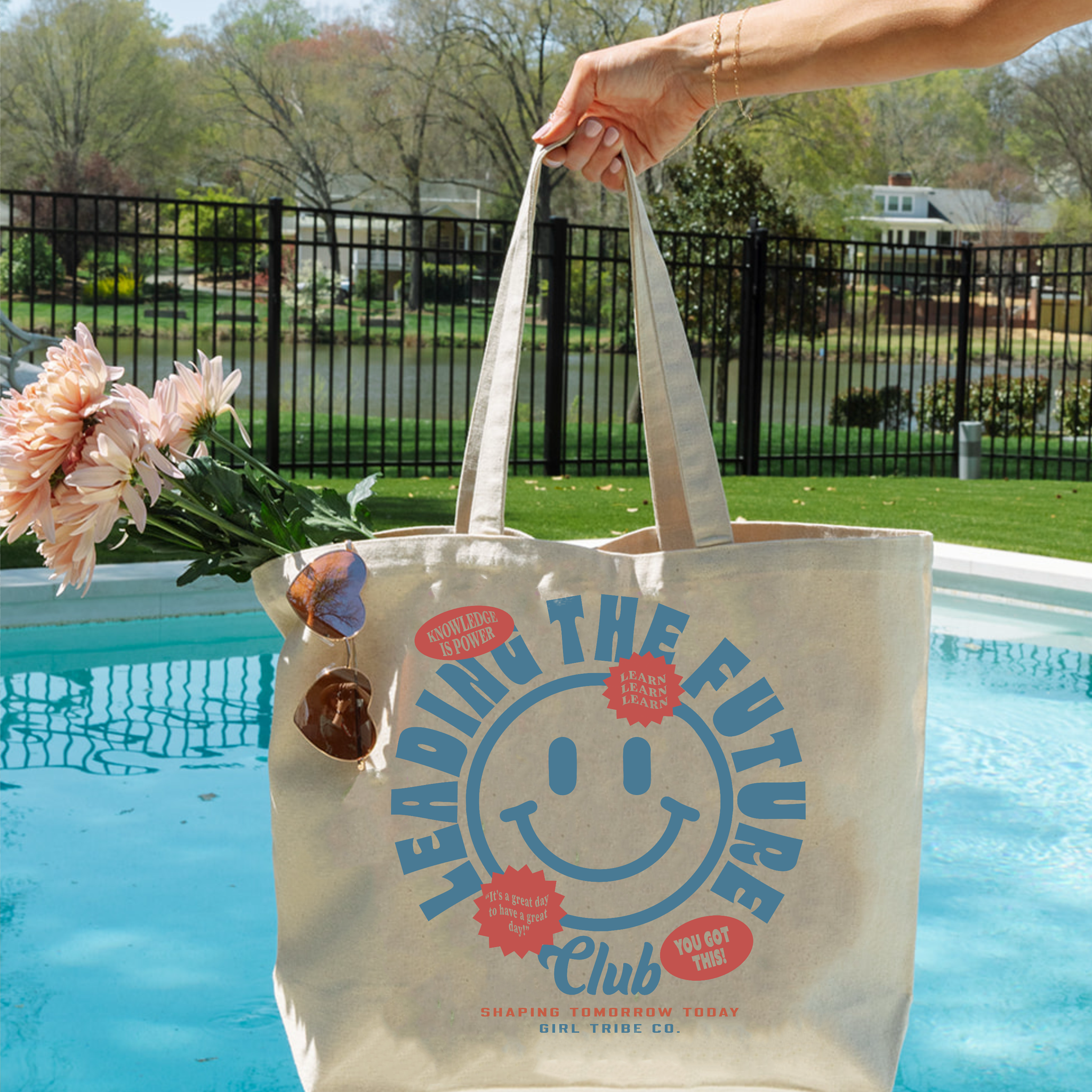 Leading The Future Tote- Girl Tribe Co. Education, Teacher 